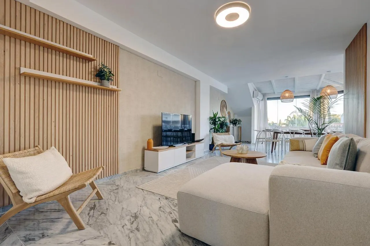 Bright Nordic Style Penthouse In Beachside Resort Marbella Spain